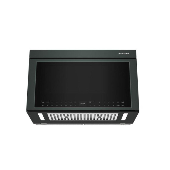 Kitchenaid® Four à micro-ondes à hotte intégrée multifonctions avec modes de capteurs à infrarouges YKMMF730PJP