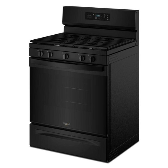 Whirlpool® Cuisinière au gaz avec technologie de cuisson à air et nettoyage à la vapeur- 30 po WFGS4530SB