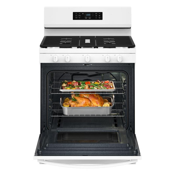 Whirlpool® Cuisinière au gaz avec technologie de cuisson à air et nettoyage à la vapeur- 30 po WFGS4530SW