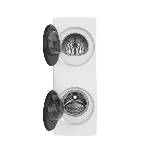 Whirlpool® Centre de lavage à chargement frontal compact à pompe de chaleur sans évent se composant d’une laveuse de 3,2 pi cu iec dotée du distributeur de détergent en gros Load & Go™ et d’une sécheuse électrique de 4,3 pi cu. YWFH5424SW Whirlpool® Centre de lavage à chargement frontal compact à pompe de chaleur sans évent se composant d’une laveuse de 3,2 pi cu iec dotée du distributeur de détergent en gros Load & Go™ et d’une sécheuse électrique de 4,3 pi cu. YWFH5424SW
