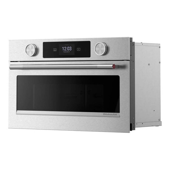 Kitchenaid® Four à micro-ondes encastré avec cuisson rapide avec friture à air de 30 po KMBS730SPS