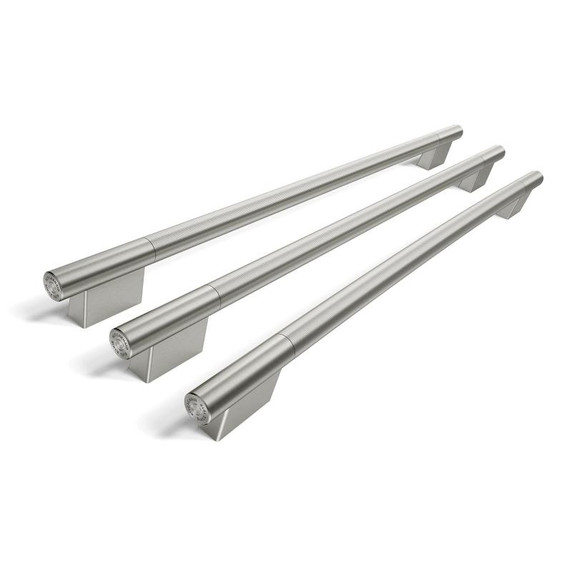 Trousse d'accessoires de personnalisation (poignées) couleur acier inoxydable pour réfrigérateur à portes françaises KitchenAid® W11777157 Trousse d'accessoires de personnalisation (poignées) couleur acier inoxydable pour réfrigérateur à portes françaises KitchenAid® W11777157