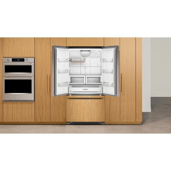 Kitchenaid® Réfrigérateur à portes françaises prêt pour le panneau à profondeur de comptoir et distributeur intérieur de 22 pi cu - 36 po KRFC136TPA