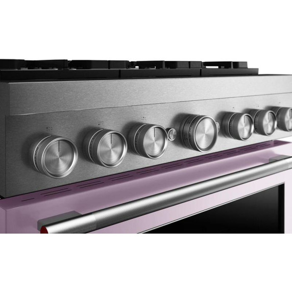 Kitchenaid® Cuisinière bicombustible de style commercial à 6 brûleurs avec mode de friture à air sans préchauffage de 36 po KFDS936SWF