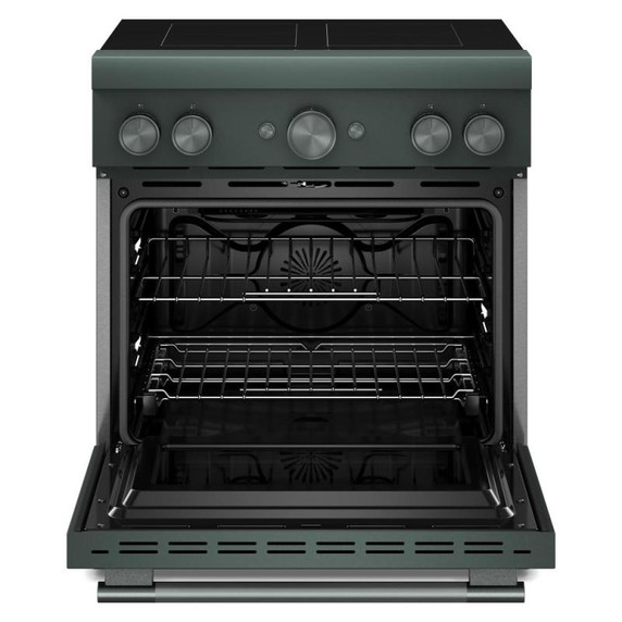 Cuisinière à induction non encastrée de style commercial à 4 éléments avec friture à air KitchenAid® de 30 po KFIS930SJP