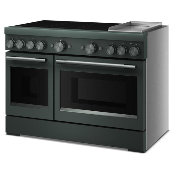 Cuisinière à induction non encastrée de style commercial à 6 éléments avec plaque chauffante KitchenAid® de 48 po KFID948SJP
