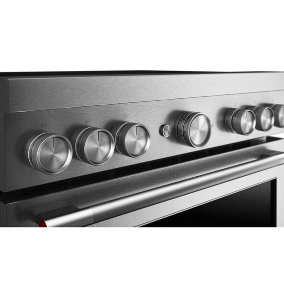 Cuisinière à induction non encastrée de style commercial à 6 éléments avec friture à air KitchenAid® de 36 po KFIS936SSS