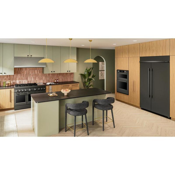 Table de cuisson bicombustible à 6 brûleurs avec plaque chauffante  KitchenAid® de 48 po KFDD948SBE