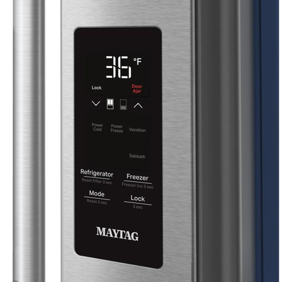 Réfrigérateur Maytag® à portes françaises et congélateur inférieur de très grande capacité avec glaçons et eau - 31 pi cu MRFF4336TZ