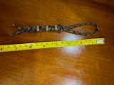 Black and Gold Paracord Loop Lanyard with Diamond Knot and Triple Gold Bead Design
