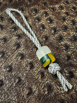 Multi-Color Mixed Resin and White G10 Liner EDC Lanyard Bead (Cordage Included)