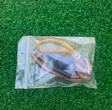 DIY Knife Lanyard Kit - Coyote Brown Paracord with Hammered Brass Bead