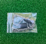 DIY Knife Lanyard Kit - Black and Gray Paracord with Black Metal Octopus Skull Bead