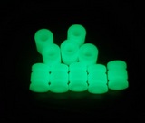 DIY Knife Lanyard Kit - Hunter Orange Paracord with Glow Bead and Black Spacer Beads