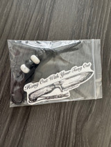 Dead Oreo DIY Knife Lanyard Kit - Black Rope Leather with Metal Skull Bead, Shiny Black, and White Howlite Beads