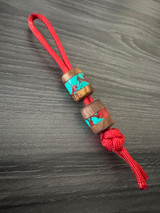 2-Pack Walnut Burl Wood and Sonoran Tru-Stone Split Beads