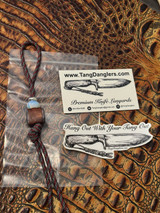 DIY Knife Nub Kit - Crimson and Gray Paracord with Silver, Opalite, and Handmade Split Bead