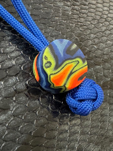 Handmade Exotic G10 Circular Lanyard Bead
