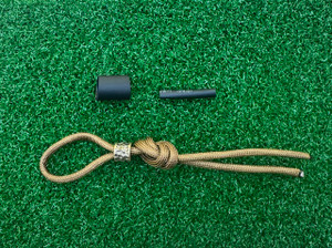 DIY Knife Lanyard Kit - Coyote Brown Paracord with Hammered Brass Bead DIY Knife Lanyard Kit - Coyote Brown Paracord with Hammered Brass Bead