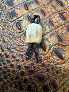 Hand Cut and Polished Elk Antlers Shaped Cylinder Bead Hand Cut and Polished Elk Antlers Shaped Cylinder Bead