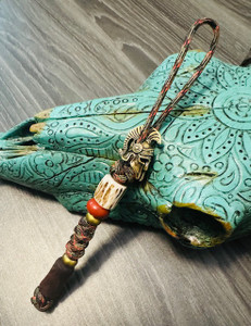 Brass Spartan Helmet Knife Lanyard with Elk Antler, Walnut Wood Spindle Bead, Brass Spacers, and Red Jasper on Fall Camo Paracord Brass Spartan Helmet Knife Lanyard with Elk Antler, Walnut Wood Spindle Bead, Brass Spacers, and Red Jasper on Fall Camo Paracord