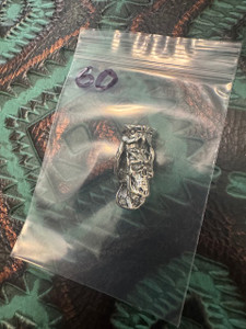 Silver Finished Owl Perched On Skull Bead