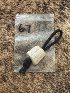 Large Handmade Elk Antler Knife Lanyard Bead Large Handmade Elk Antler Knife Lanyard Bead