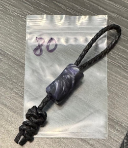 Handmade Purple Mystic Swirl Acrylic Large Hole EDC Paracord Bead Handmade Purple Mystic Swirl Acrylic Large Hole EDC Paracord Bead