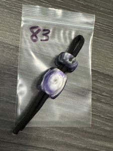 2 Pack of Handmade Purple Mystic Swirl Acrylic Large Hole EDC Beads 2 Pack of Handmade Purple Mystic Swirl Acrylic Large Hole EDC Beads