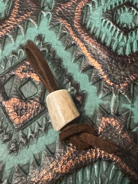 Elk Antler Knife Lanyard Bead