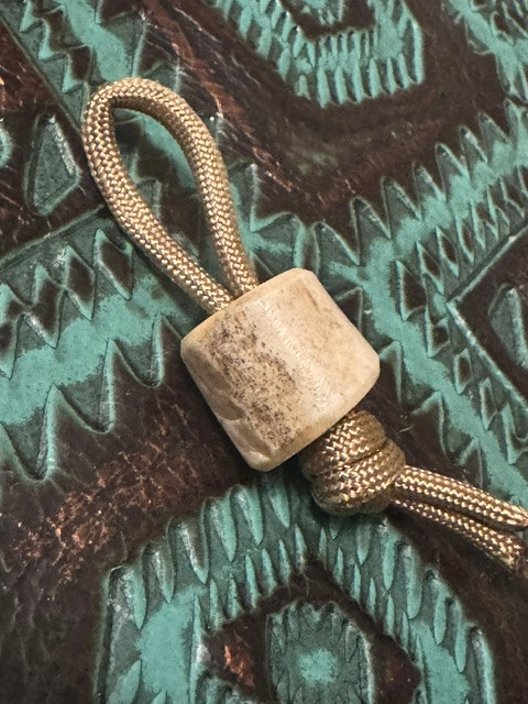 Large EDC Elk Antler Lanyard Bead