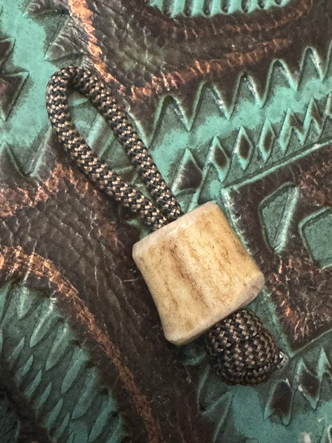 Elk Antler Paracord Bead (Large)