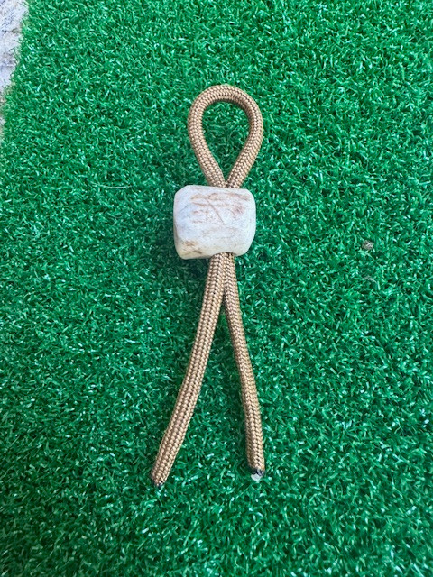 Smooth Polished Elk Antler Lanyard Cross Cut Pendant Bead