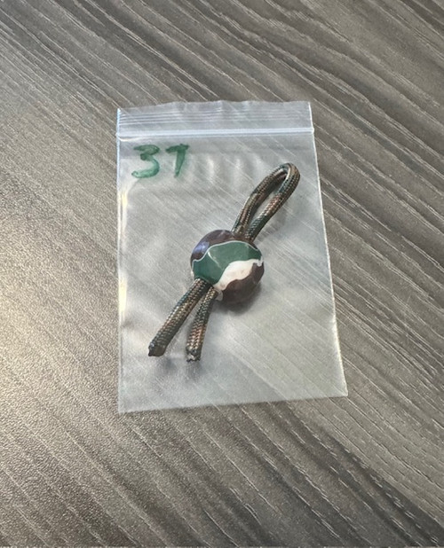 Abstract Camouflage Acrylic Knife Lanyard Bead