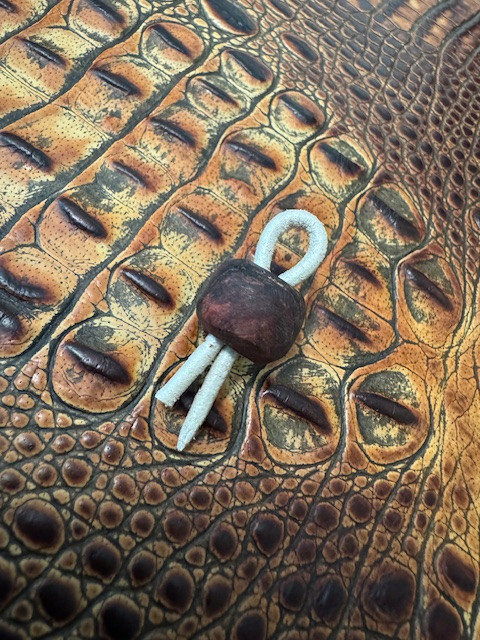 Dyed Maple Burl Wood EDC Lanyard Spacer Bead