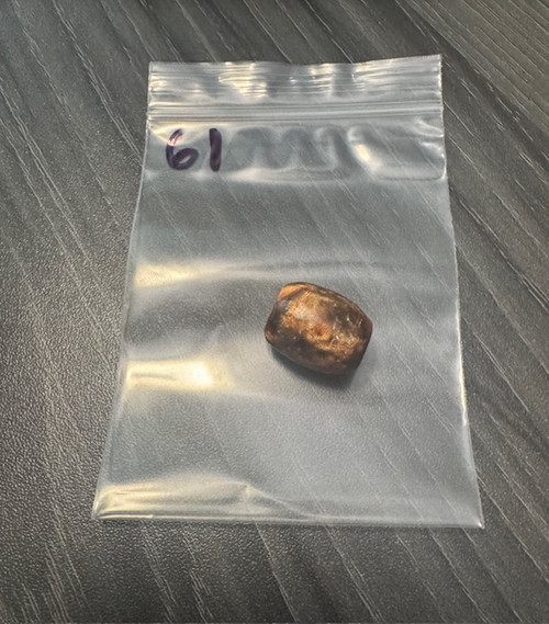 Hand Shaped Copper Infused EDC Resin Bead