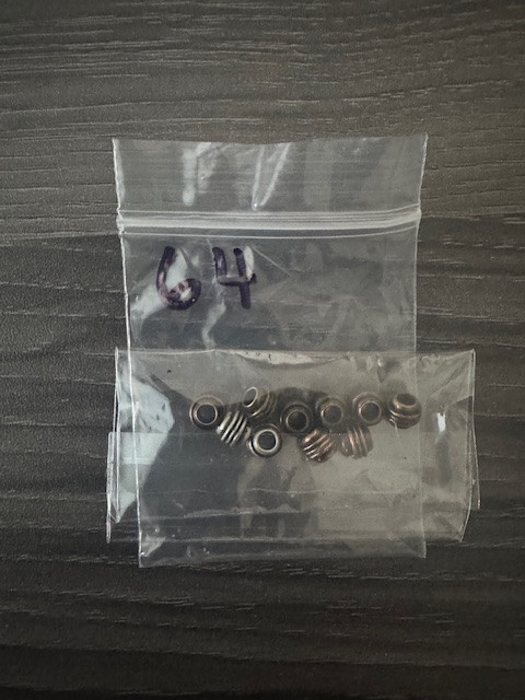 10 Pack of Mixed Color Metal Micro Cord Beads