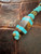 Mammoth & Gold Web Turquoise Bead Lanyard with Two-Tone Paracord and Cross Shield