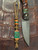 Amboyna Burl & Arizona Jade Custom Knife Lanyard with Brass Accents on Coyote Brown 550 Cord