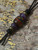 Multi Color Resin, Orange G10, and Koa Wood Mini Cord Lanyard with Brass and Amethyst Spacers