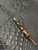 Brass Chief of War Bead Two-Tone Knife Lanyard with Koa Wood, Brass Liner, and Gold Web Tru-Stone Handmade Bead