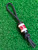 Ziricote Wood, Elk Antler, and Red/Gold Web Tru-Stone Handmade EDC Lanyard Bead
