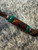DIY Leather Lanyard Kit - Handmade Amboyna Burl Wood Spindle Bead with Green Malachite Spacers and Copper Accent Rings