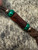 DIY Leather Lanyard Kit - Handmade Amboyna Burl Wood Spindle Bead with Green Malachite Spacers and Copper Accent Rings