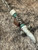 Gnarly Elk Antler Tine Spike Bead Paracord Lanyard with Green Aventurine and Copper Accents