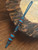 Turquoise & Black Diamond 550 Cord Lanyard with Turquoise Tru-Stone and Ironwood Split Layer Beads Accented by Onyx and Copper