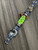 Handmade Reactive G-Carta Infinity Bead Lanyard Cobra Wrap and Anubis Guardian Bead On Multi-Color Paracord
