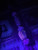 Coffin Collection Glow Resin & Snakewood Bead Knife Lanyard with Metal Shield Cross & Amethyst Accents