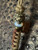 Brass Tiger Two Tone Lanyard with Opalite and Handmade Ironwood, Elk Antler, Koa and Mother of Pearl Resin Bead