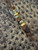 Brass Winged Skull Bead Leather Knife Lanyard with Coffin Shaped Ironwood Bead Accented by Picture Jasper and Brass Spacers